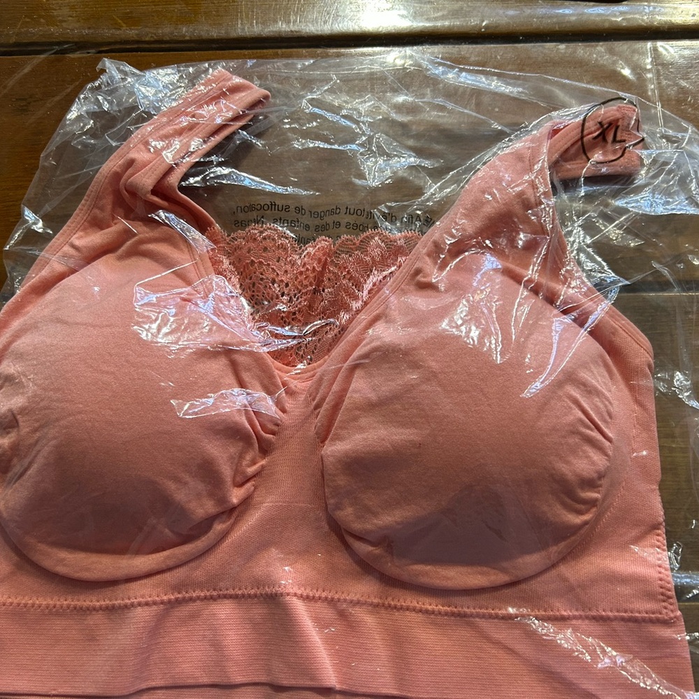 Coral Seamless Sports Bra XL